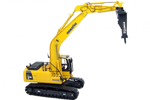 Экскаватор Коmatsu PC300-8M0 молоток и крашер